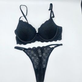 HQ WIRE PAD LACE BRA SET 1156 AND SMALL SIZE PANTIES