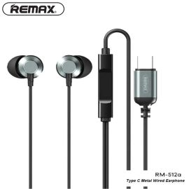 Remax RM-512a Type-C Metal Wired Handfree for music & call