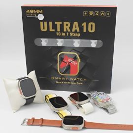 Ultra 10 Smart Watch With 10 in 1 Straps