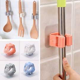 Wall Mop Holder Broom Hook Storage Rack Bathroom Organizer Accessory Pipe Hooks Brush Broom Hanger Seamless Mop Hooks | 1Pcs New And Strong Wall Mounted Mop Organizer Holder - Brush Broom Hanger - Storage Rack Kitchen Clip - Seamless Mop Hook