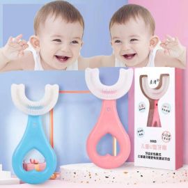 Baby Soft Tooth Brush / Soft Silicone Teeth Brush For Kids / U Shape Tooth Cleaning Brush