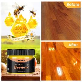 Beeswax Furniture Polish, Natura Wood Seasoning Beewax Polish for Wood & Furniture