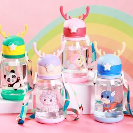 400ml Unicorn Cartoon Water Bottles for Kids - Multi