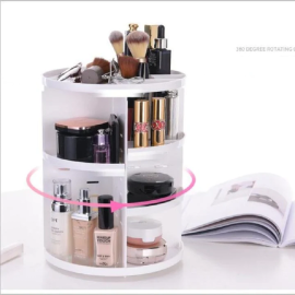 360 Rotating Makeup Organizer & Cosmetic Storage Box.