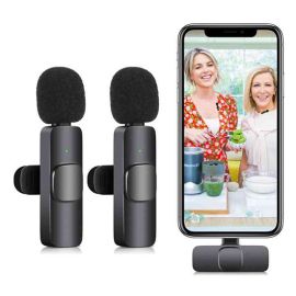 K9 Wireless Dual Collar Mic IPhone Android  And Type c Supported Wireless Microphone