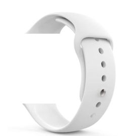 White Silicone Watch Band Strap For Series 7 Series 6 Series 3 42mm-45mm 