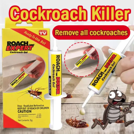 Roach Doctor Cockroach Gel Ready-to-Use Cockroach Gel Bait - Outdoor & Indoor Roach Killer with Syringe Applicator