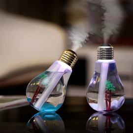 Mini Colorful 400ml USB Night Light Lamp Bottle Shape Surface Atomizer Humidifier Air Purifier