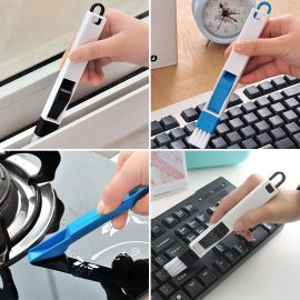 Multipurpose 2 In 1 Cleaning Brush Household Tool Window Door Computer Keyboard Cleaning Brush - Mul