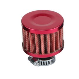 Air Filter Car and Bike Intake Breather - Red | Breather Filter | Cold Air Intake Crank Case Turbo Vent Breather Filter Car Modification Air Filter Car Accessories