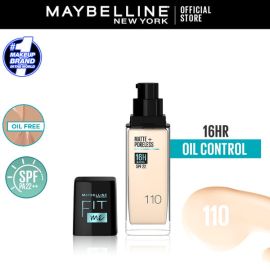 New Maybelline Fit Me Liquid Foundation 110 - Porcelain| Extra Coverage