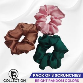 Scrunchies For Girls Hair 3 PC Pack High Quality Silk scrunchies