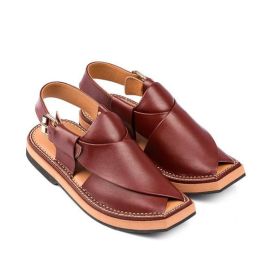 Brown Kaptan Chappal in Pure Hand Made Cow Leather Article Kaptan M-002