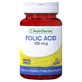 Nutrifactor Folic Acid 400mcg tablets