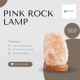Pink Salt Rock Lamp (USB TYPE) For Room Decoration