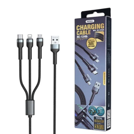 REMAX RC-124th Jany Series 3.1A 3-in-1 Charging Cable