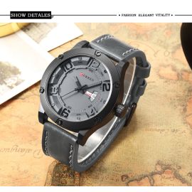 CURREN Montre Homme Men Watches Luxury Black Men Sport Quartz Watch Leather Wrist Watch 