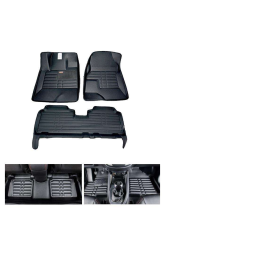 Suzuki Mehran 5D Custom Floor Mat Black 3 Pcs - Model 2012-2017