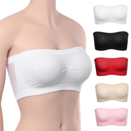 Women Tube Bra For Girls Strapless Patti Tube Bras (Pack of 3)