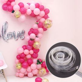 Balloon Decorating Strip Connect Chain DIY Balloon Arch Strip Tape Plastic 5M