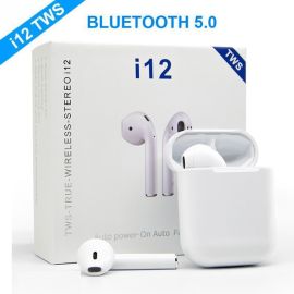 Tws i12 Wireless Dual Earbuds With Charging Case Earbuds