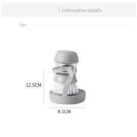Scrub Kitchen wash tool and dishwashing brush for kitchen cleaning brush and Pot dish plastic brush with washing up liquid for self dispensing cleaning brush Soap dispenser brush