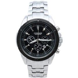 CURREN WHITE N BLACK DIAL WATCH (DIAL 4.7CM)