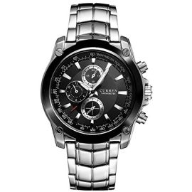 CURREN WHITE N BLACK DAIL WATCH ( 4CM)