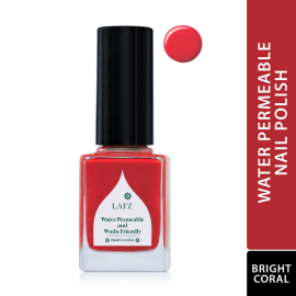 Lafz Halal Breathable Nail Polish 512 Bright Coral