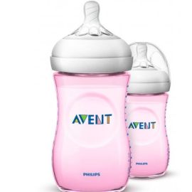 Philips AVENT Natural II PP 260ml Bottle PK2 (Pink) - (SCF694/23)
