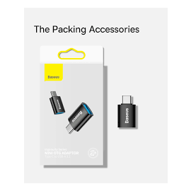 Baseus Ingenuity Series Mini OTG Adaptor Type-C to USB-A 3.1 Black