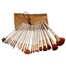 Pack of 24 Professional Makeup Brushes Set with Kit Pouch