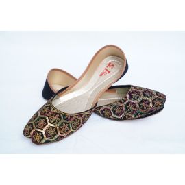 Black Stylish Handcraft Khussa for Girls and Women