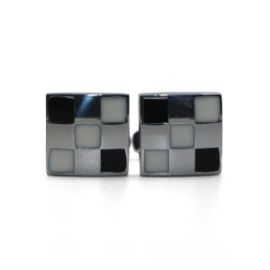 Cufflers Vintage Square Black Cufflinks CU-1013 with Free Gift Box