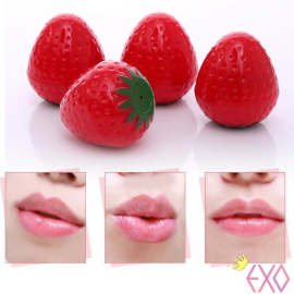 Strawberry Shaped Moisturizing WaterProof Lip Balm.