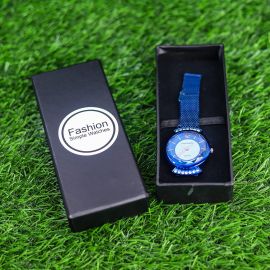 DIAMOND SHAPE DIAL UP DOWN ZARCON TOUCH WITH DIAL WOMEN WATCH