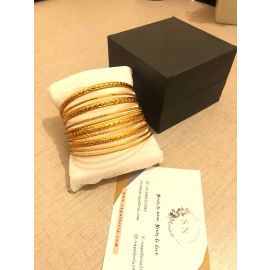 Golden Bangles Set of 10 with 2 Karay
