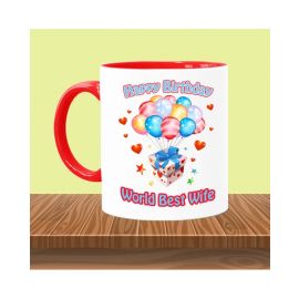 Happy Birthday to World Best Wife Mug