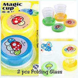 2 Pcs Folding Glass Set