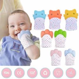 Silicon Baby Teething Mitten Glove