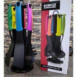 6 Pieces Kitchen Tools Spatula Set Silicone Non-Stick