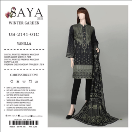 SAYA WINTER GARDEN VANILLA BLACK