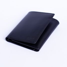 THREE LAYER GENIUN LEATHER NEW FASHION MEN WALLET MEN WALLET BLACK